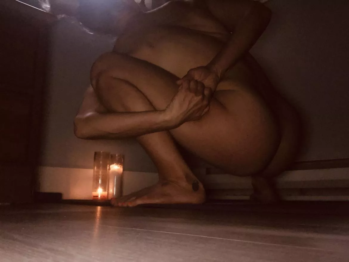 Yoga by candlelight