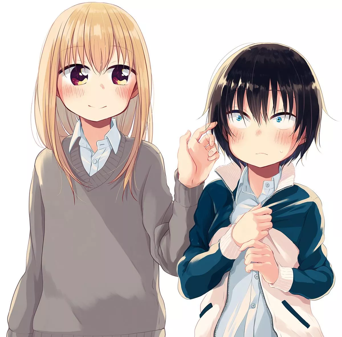 Crossdressing boy x Boyish girl