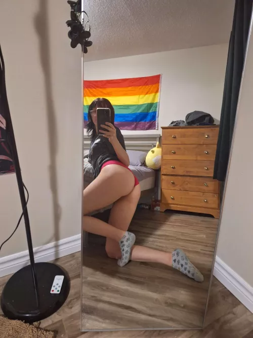 Do you think pink looks good on my little teen ass?