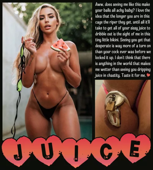 JUICE [chastity] [femdom] [denial]