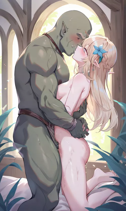Orc and Elf Girl