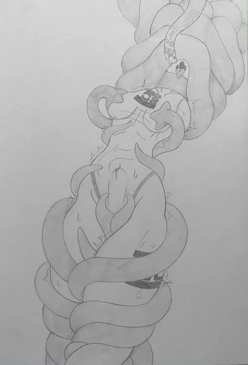 Trapped with no way out (art by me)