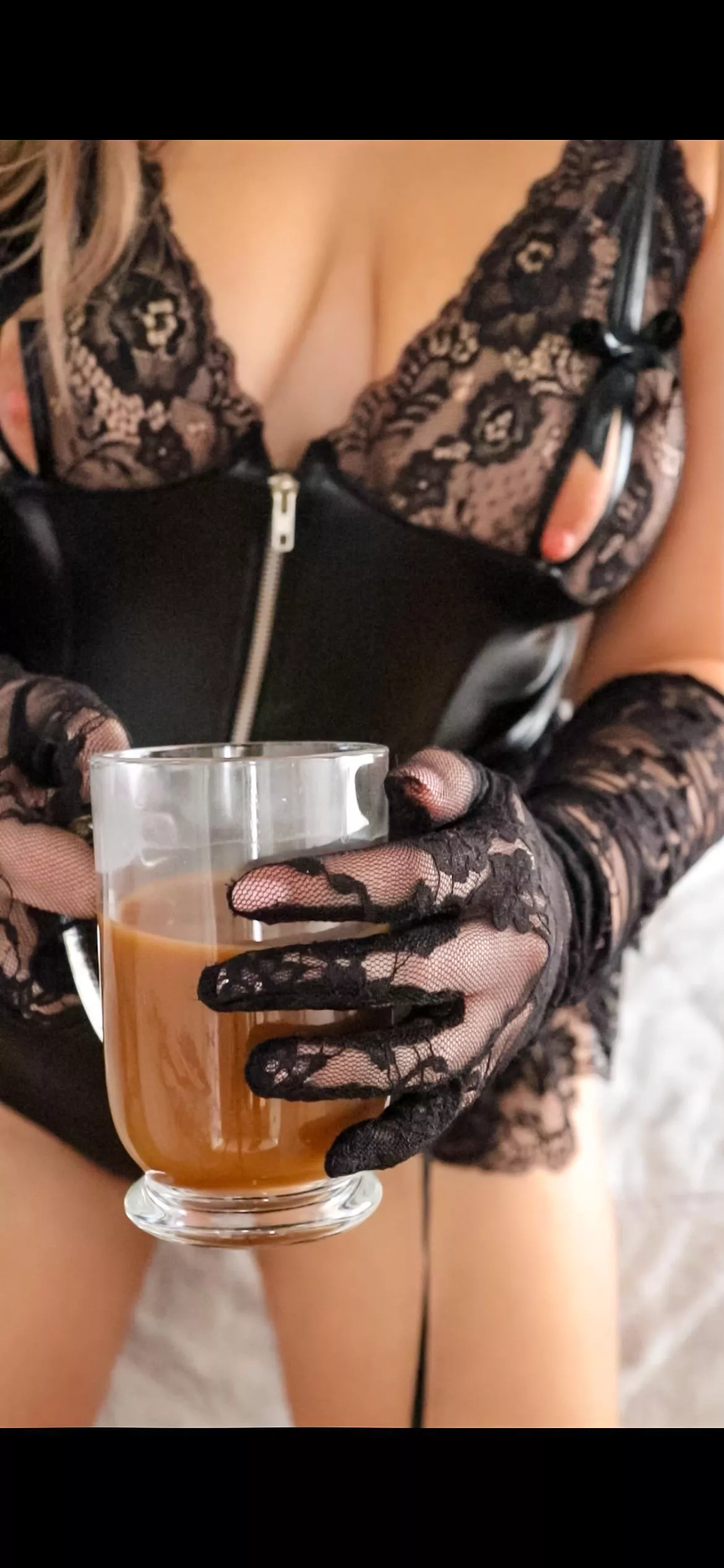 Would you like lace or leather with your coffee?