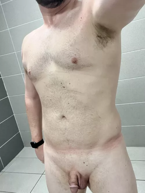 [37] Just finished at the gym. Who wants to help me get cleaned up…or help me get a little more dirty?