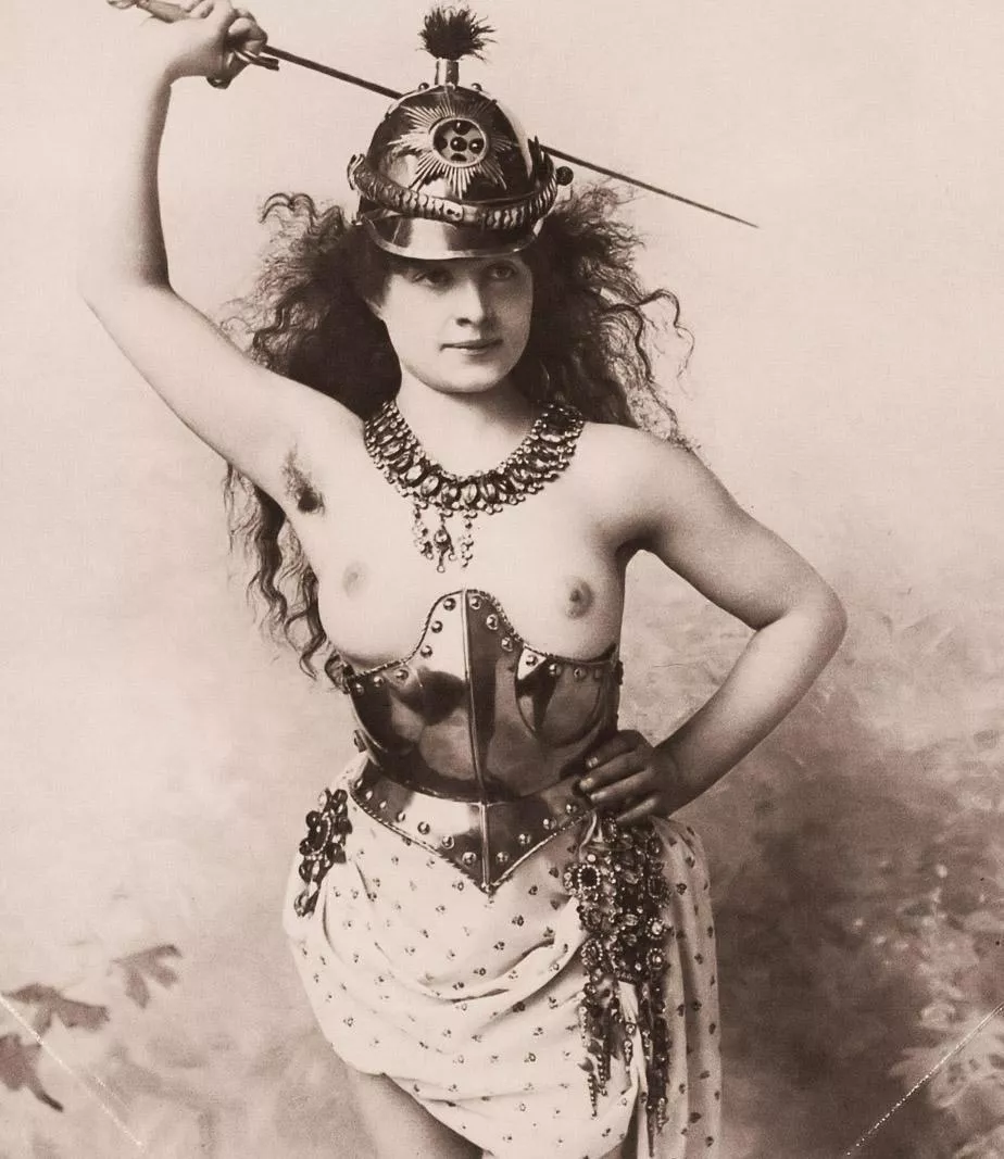 Dear Henny, a change of pace from our gymnast gals - an opera singer! Tilde here does a wonderful job of Wagner, and comes with her own costume and props, and what an assortment!