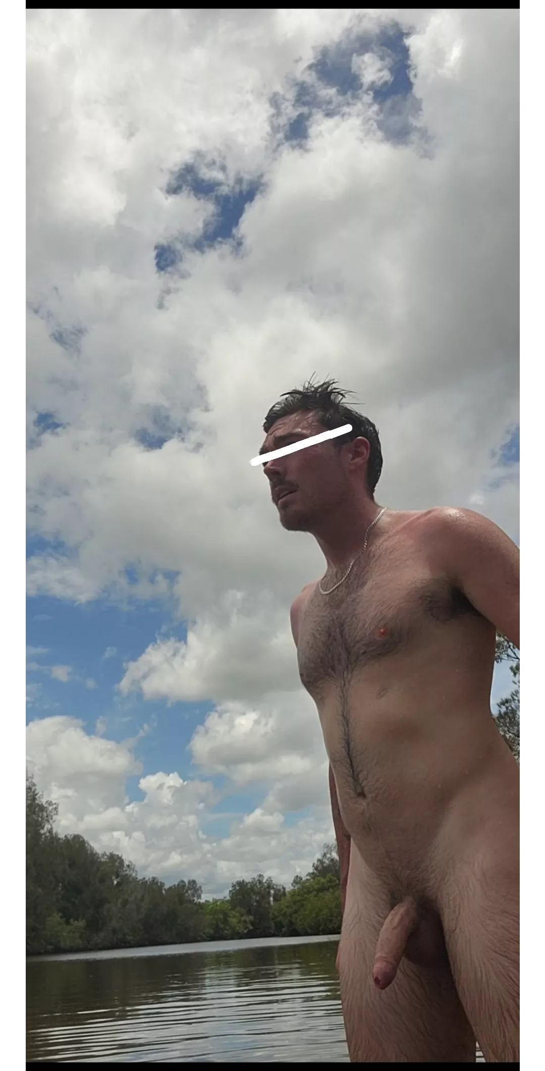 Enjoying this secluded section of the river