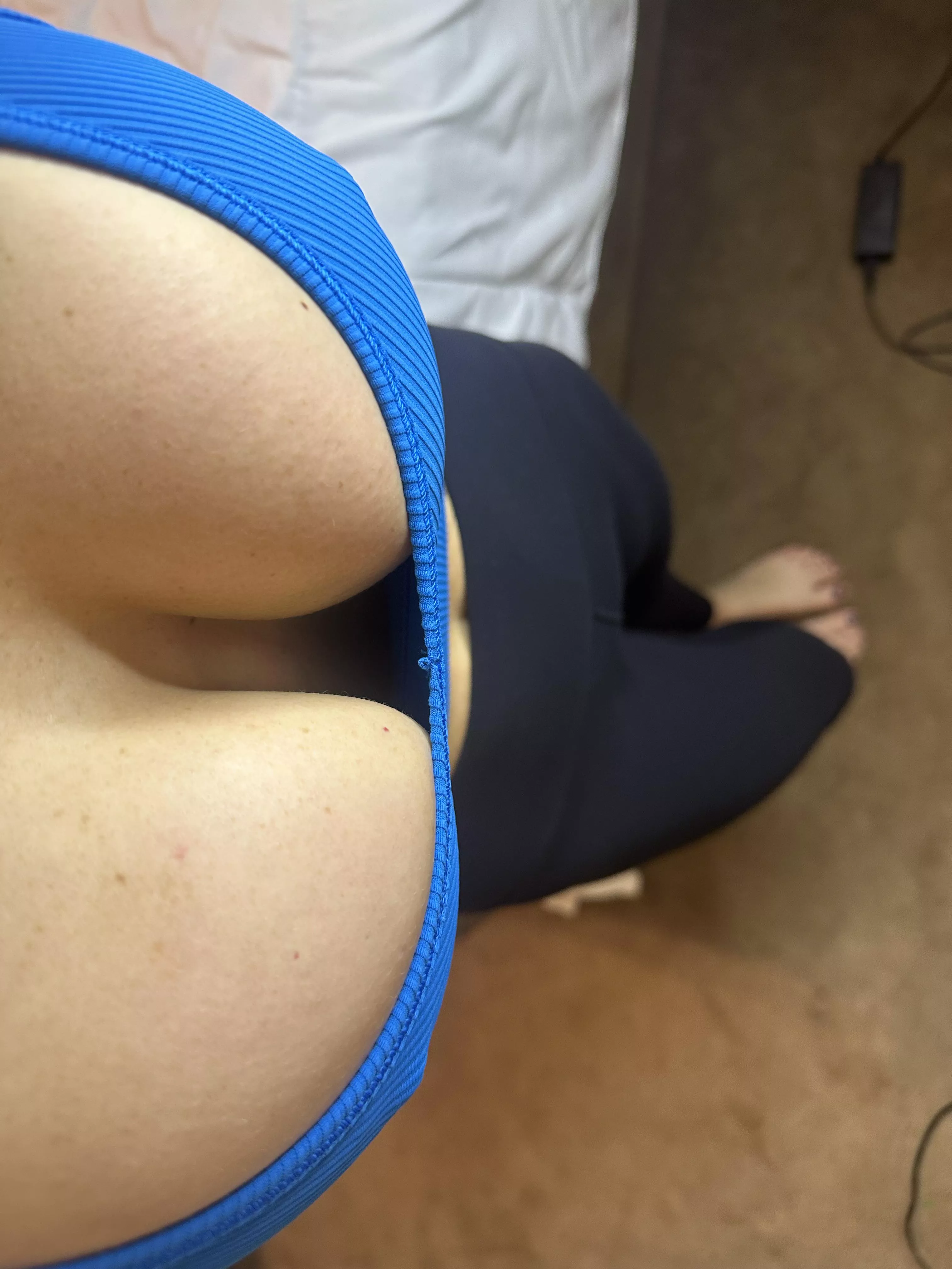 I think this sports bra might be a little small