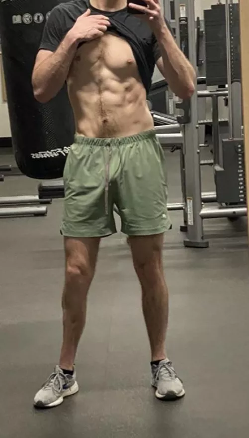 Just a peak of it at the gym