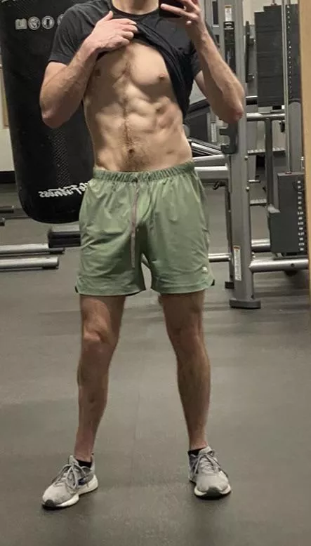 Just a peak of it at the gym