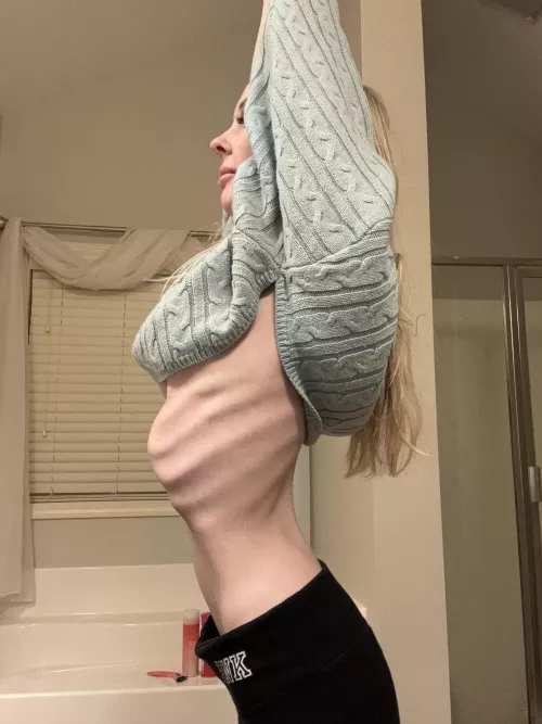 My cropped sweater is great for showing off ribs