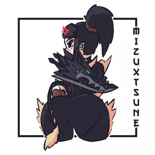 [OC] Mizu / Furious Rajang Armor / Kushala DB / (artist: mizuxtsune)