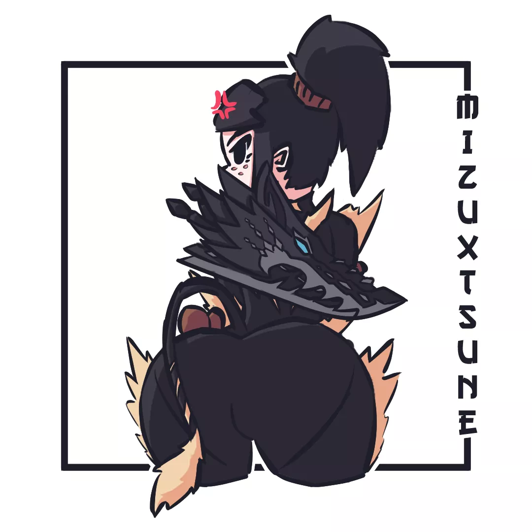 [OC] Mizu / Furious Rajang Armor / Kushala DB / (artist: mizuxtsune)