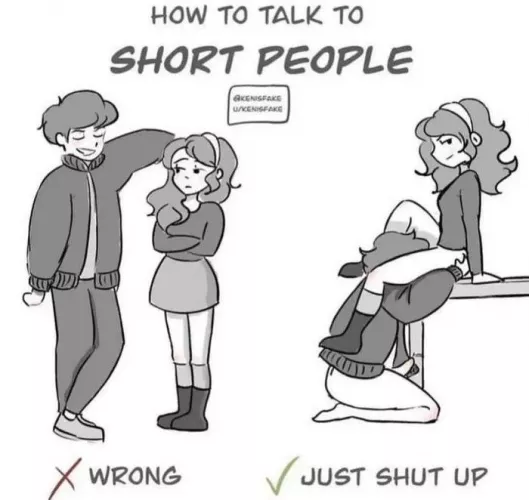 Shout out to all my shorties. You don't have to be tall to be a domme