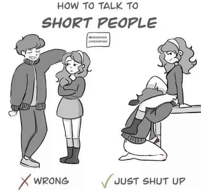 Shout out to all my shorties. You don't have to be tall to be a domme