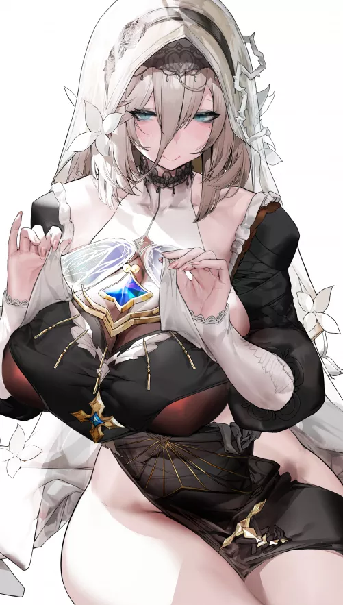 thiccc mommy nun Aponia [Honkai Impact 3]