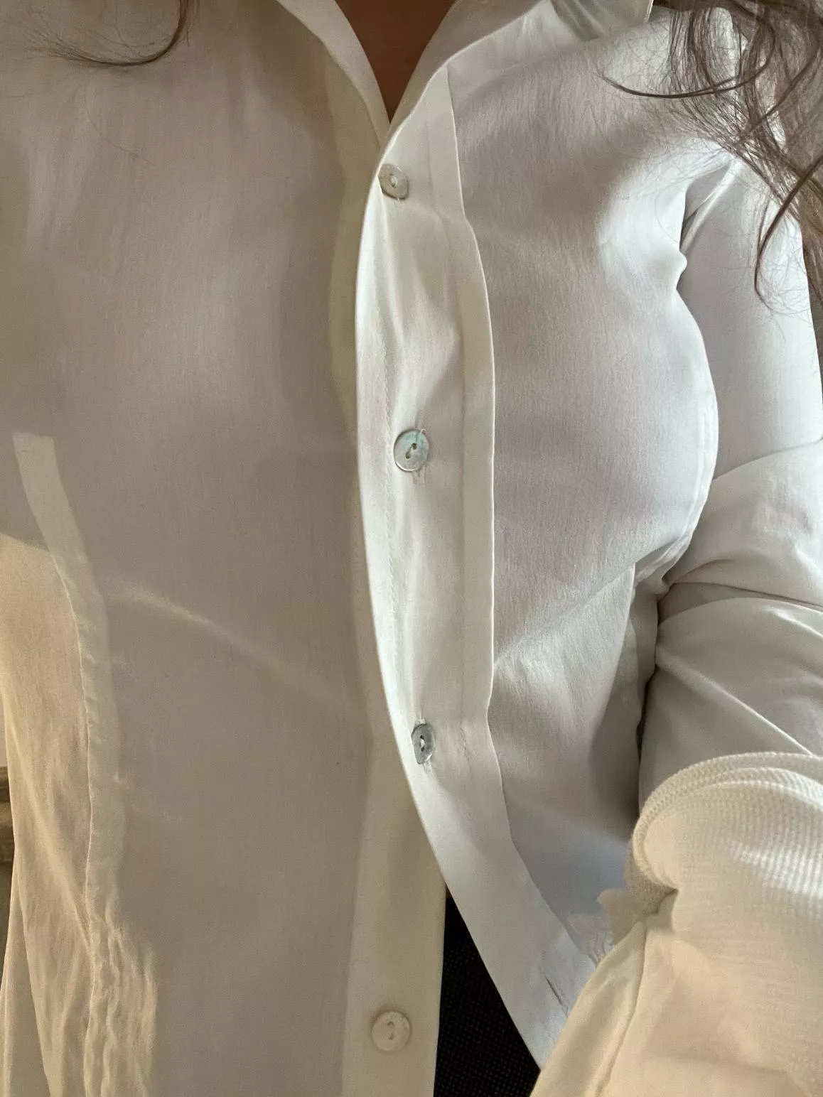 thick cotton feel nice on my bare breasts OC