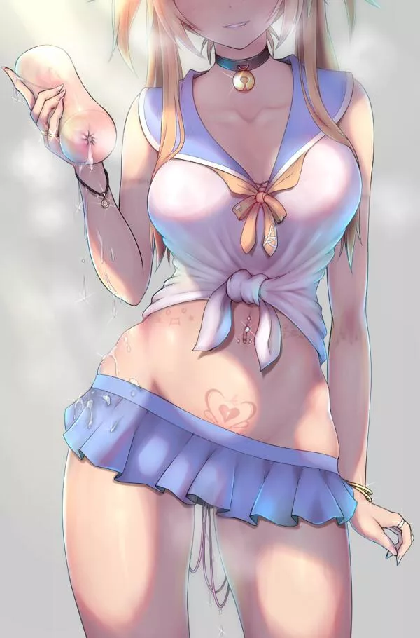 Trying out her new sex toys on strangers at the party (尼哭哭)