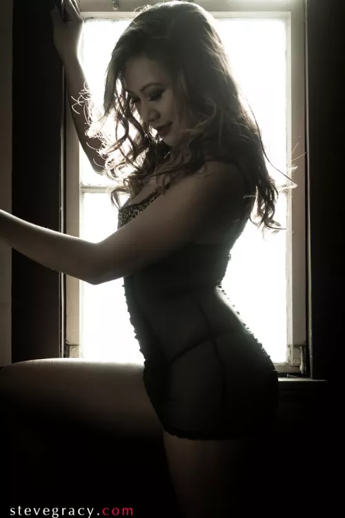 Angela by the window