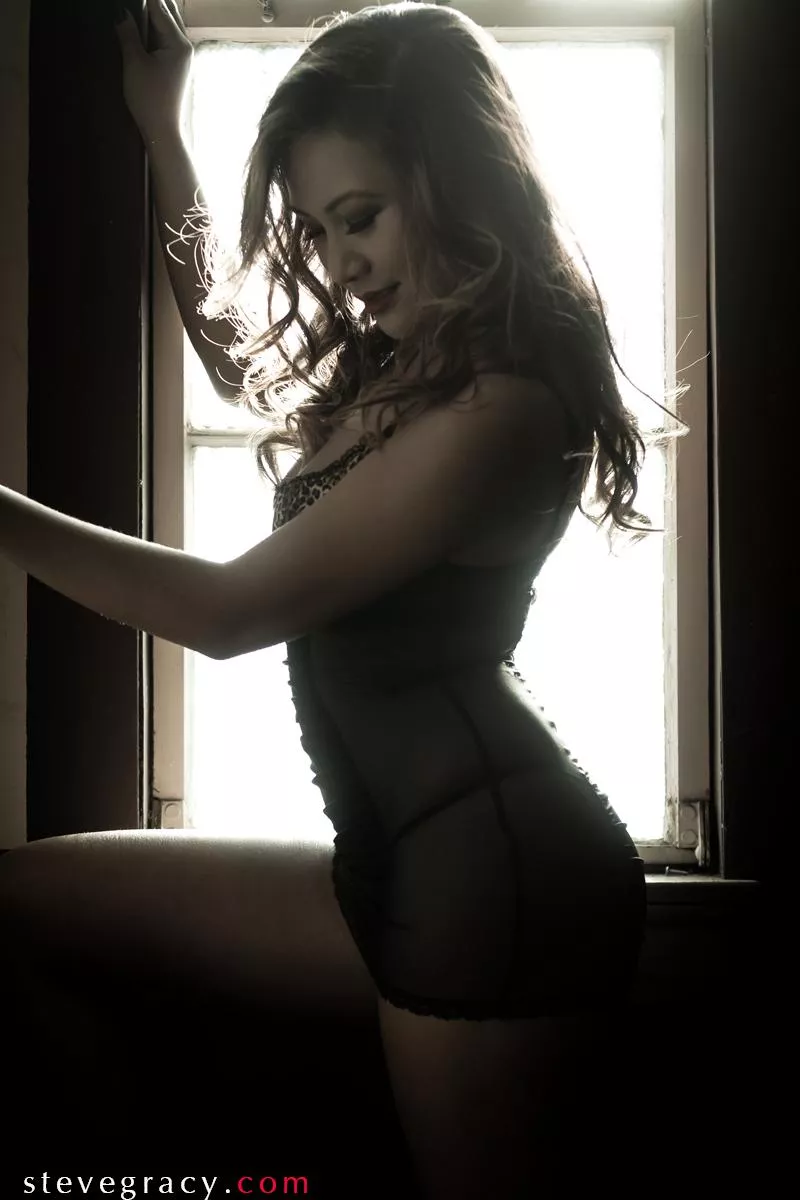 Angela by the window