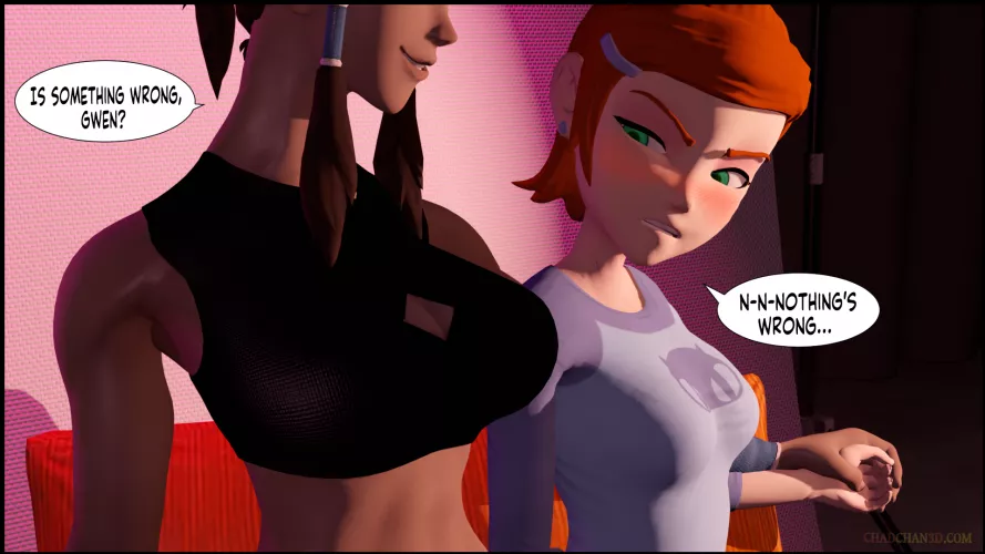Gwen envies Korra (ChadChan3D) [Ben10] [Legend of Korra]
