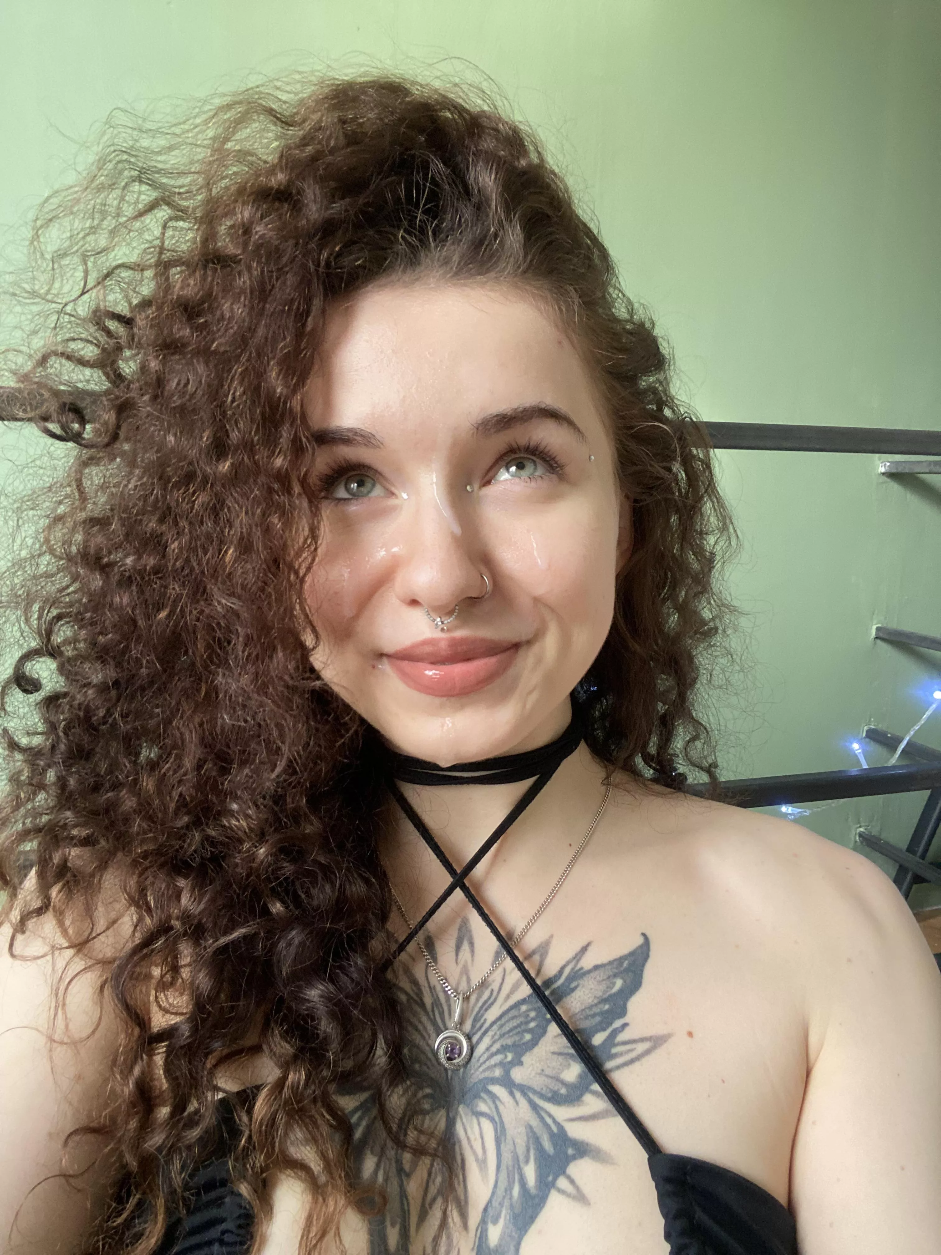 Hungry look at cock that did it