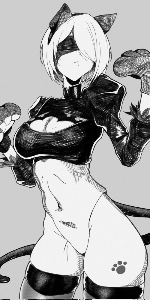 Kitty Cat 2B (4kamitsune)