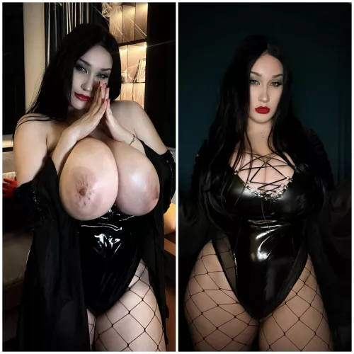 Morticia Addams from Addams Family cosplay by Cheryl Blossom