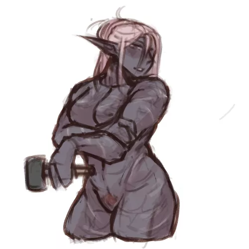 Tyrksha, Drow monk-turned-armorer