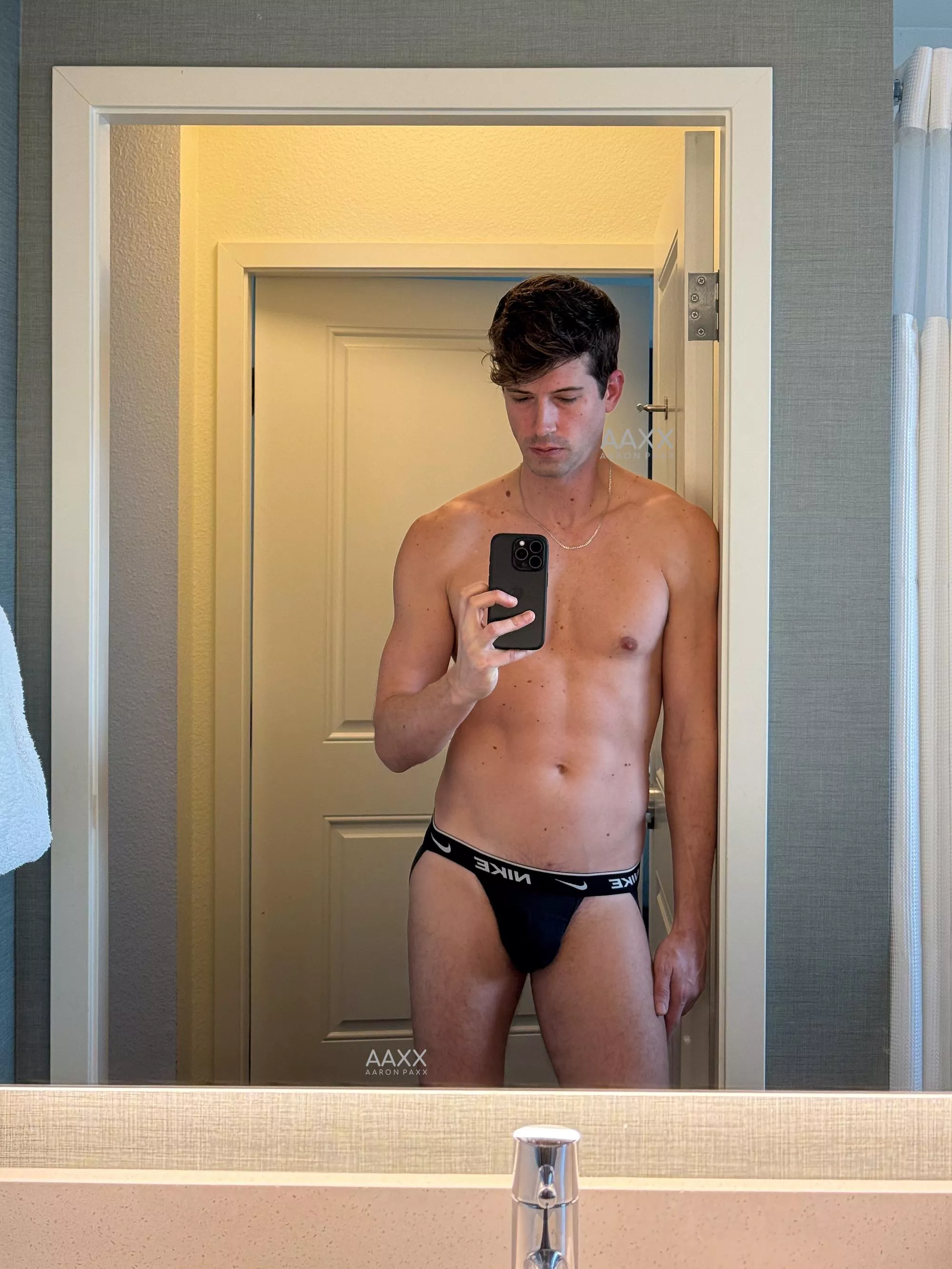 What do you do when you're caught staring at a bulge?