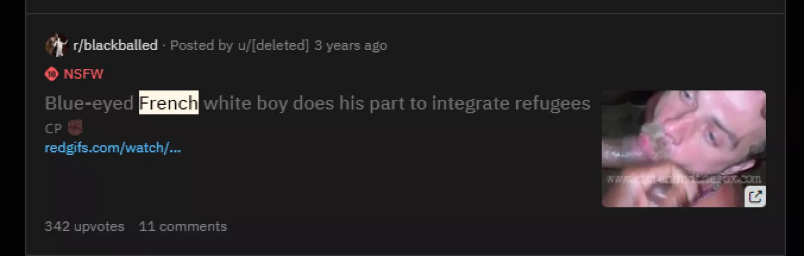 Does anyone know where I could see this video from this subreddit again? The poster was banned and the video deleted, but the post is still up.