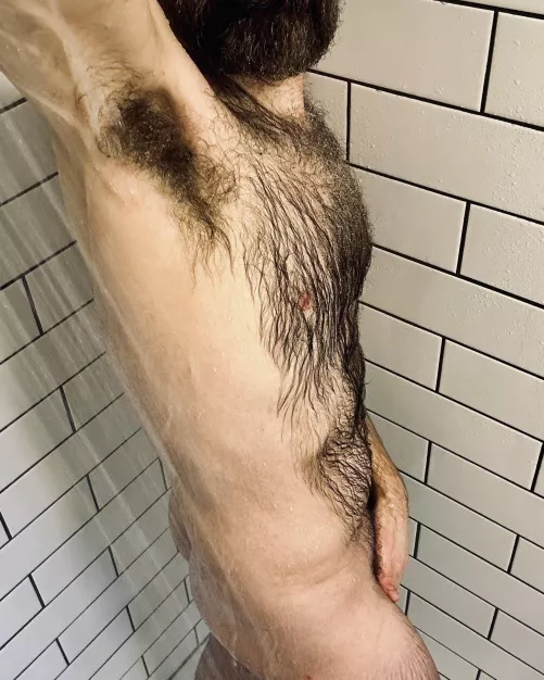 hello from the gym shower...