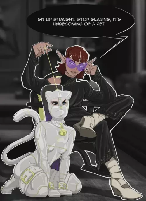 I think she has a lucky kitten