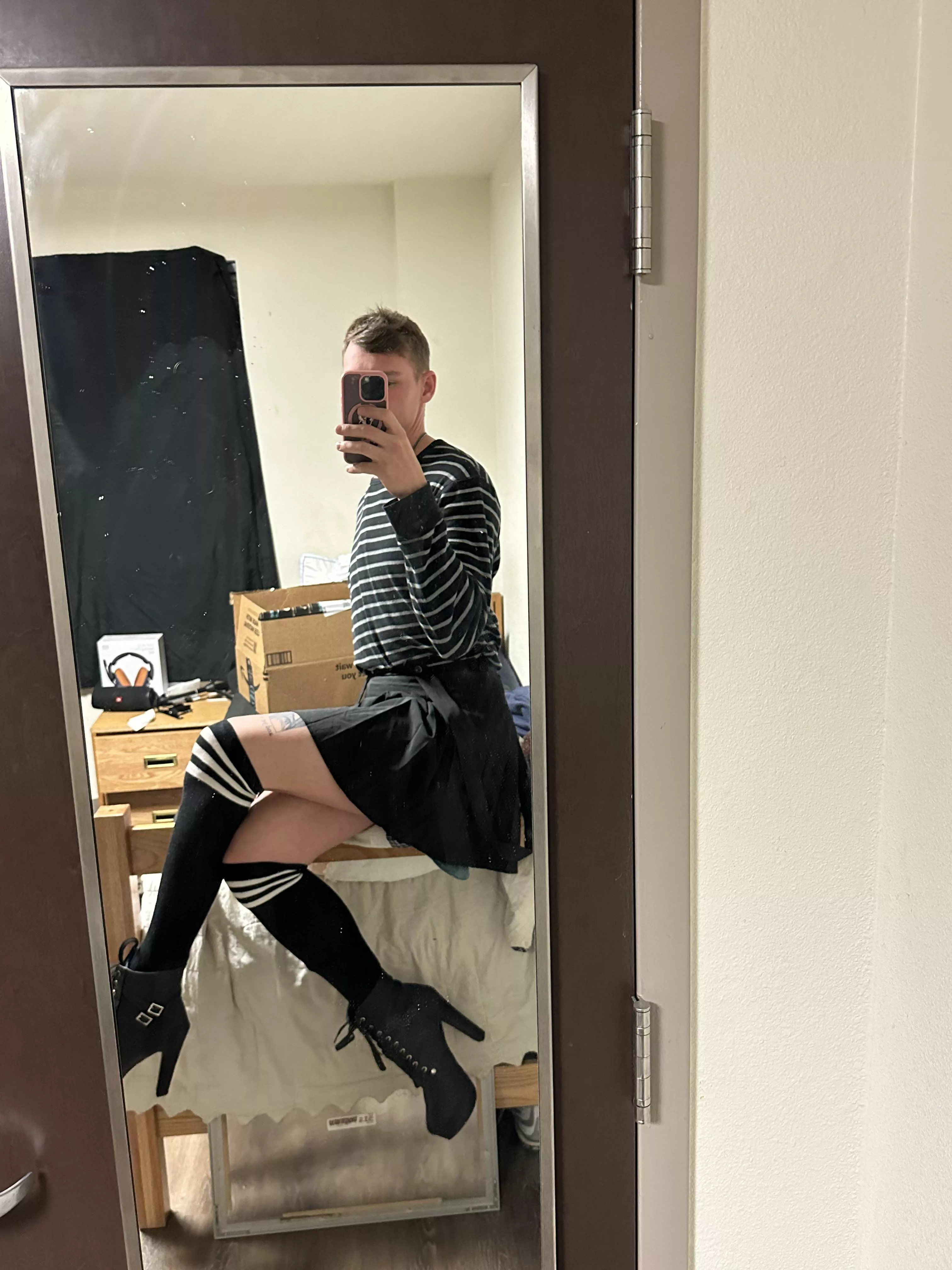 My first high heels I’m so excited