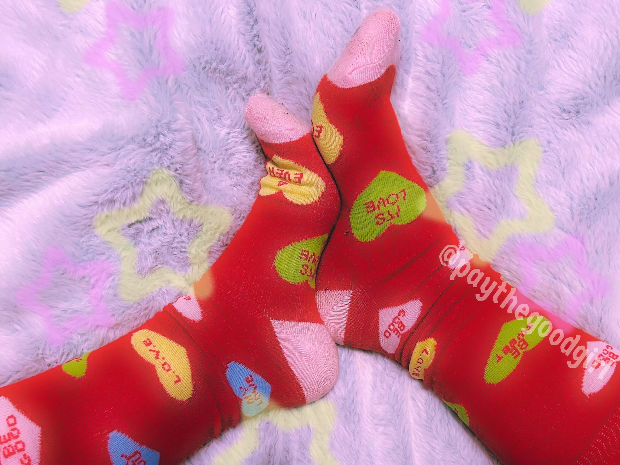 Perfect cute socks for a cute, dominant woman ❤️💛💚🩵🩷