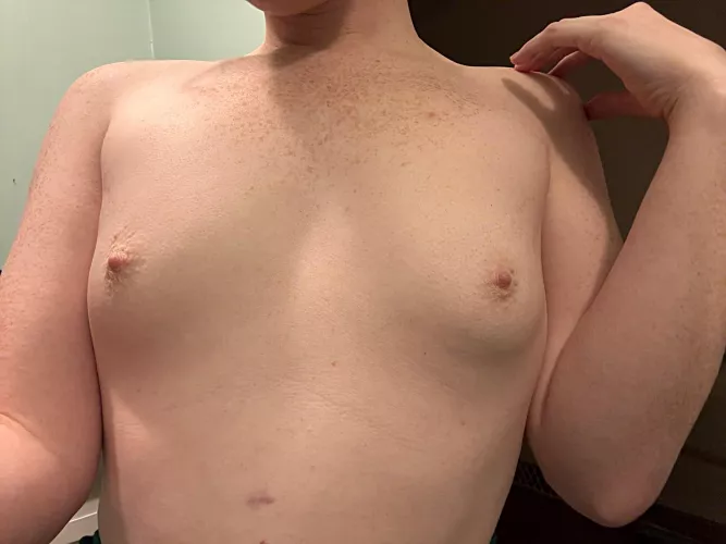 Titty goosebumps courtesy of my cold tile floor