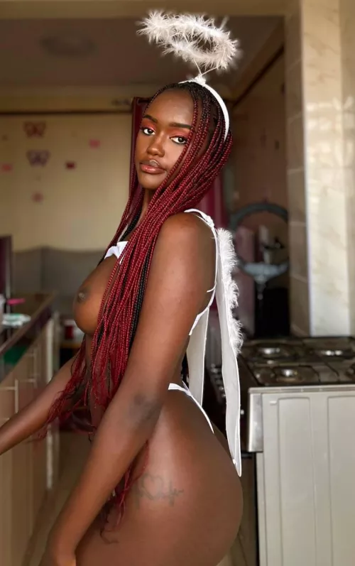 True chocolate ebony angel🍫🙈