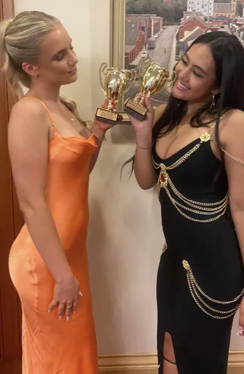 We were awarded the sluttiest bitches at the function