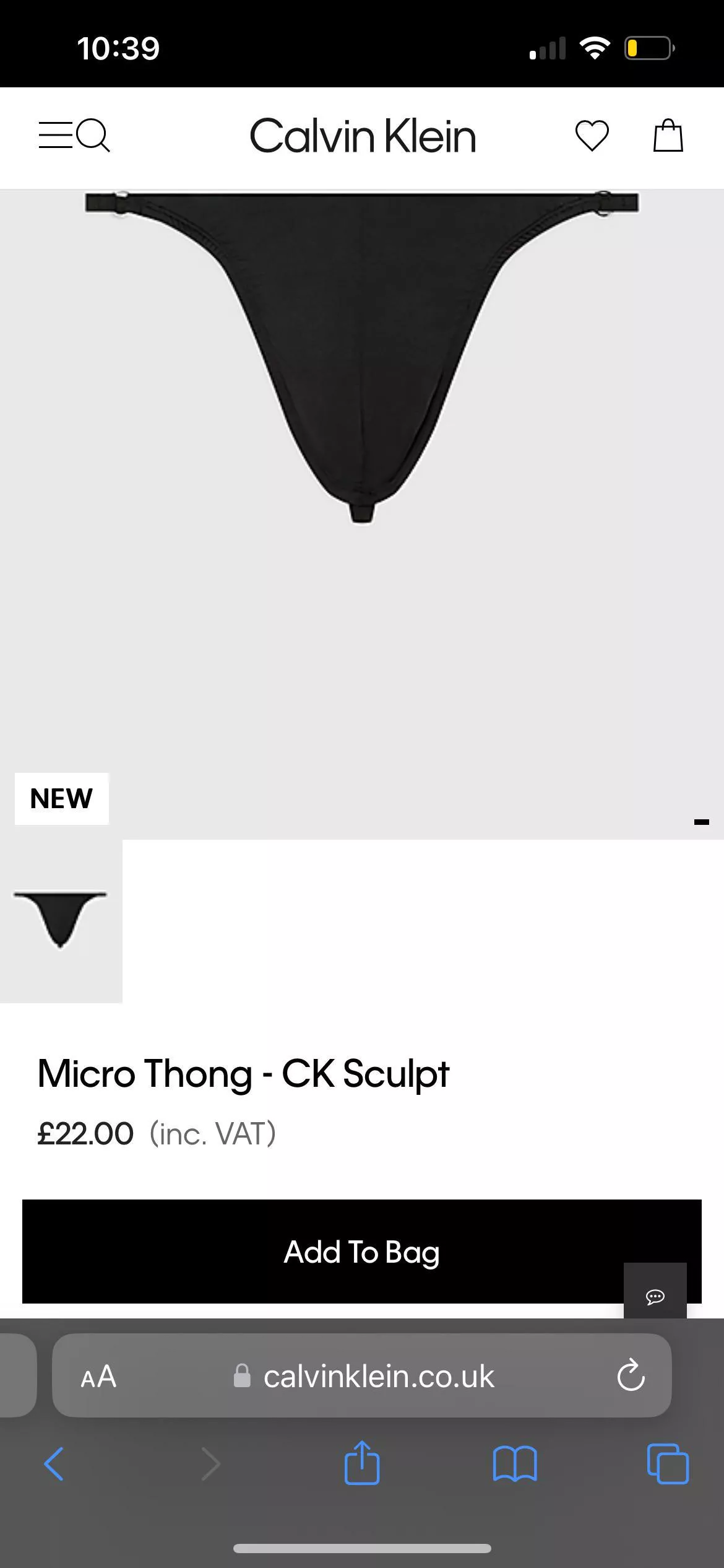Anyone tried the new Sculpt ck thong yet?