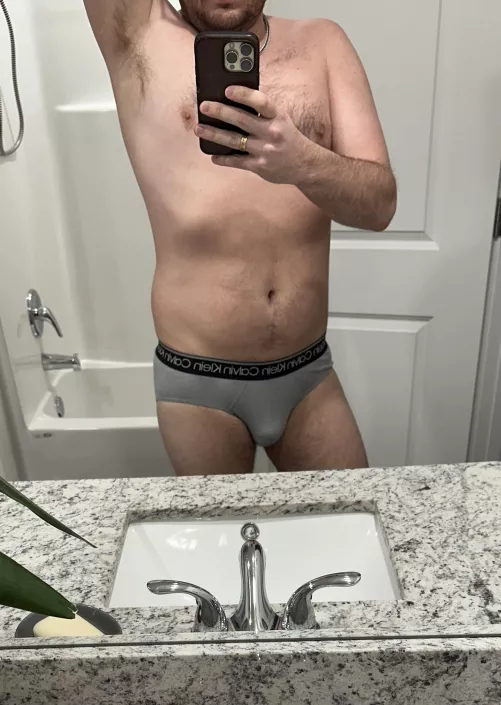 Grey Calvin’s for grey weather