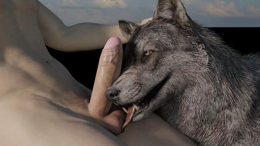 (SilverWolfx) Dog wants to give me another blowjob