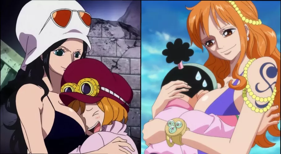 Who is Luckier, Koala Motorboating Robin's tits OR Momo getting Smothered by Nami's?