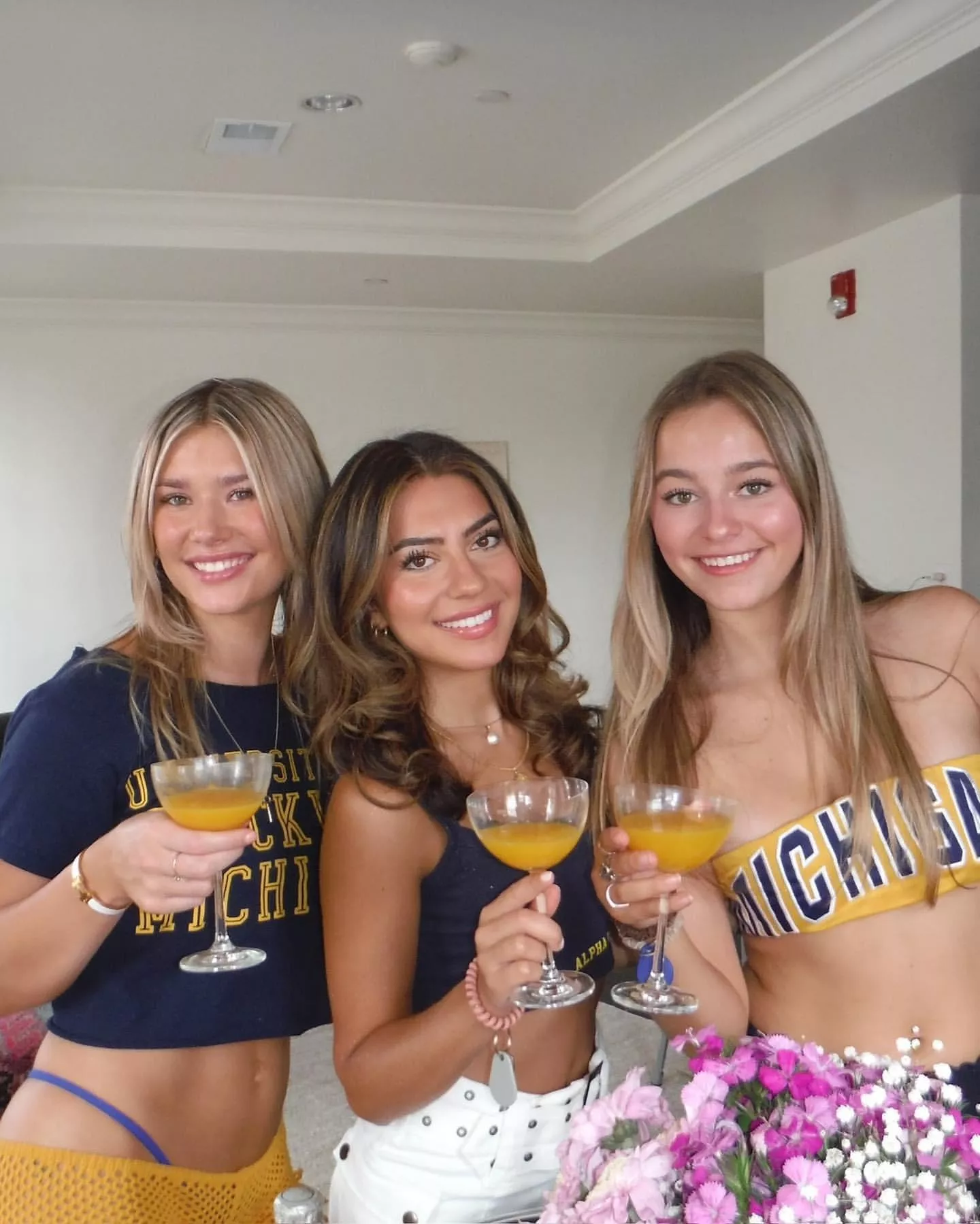 Michigan Babes Drinking Mimosas