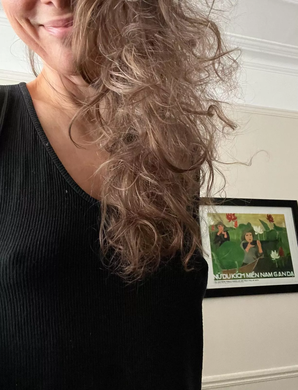 no bra need while working from home OC