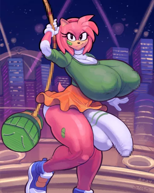 Time Paradox Amy Rose by AStupidJerk