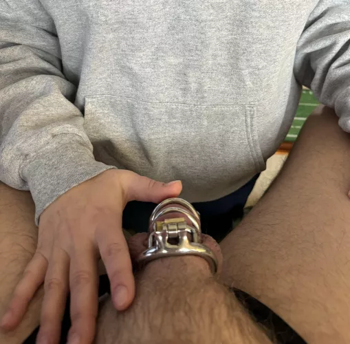 We’ve just got into chastity, not going back