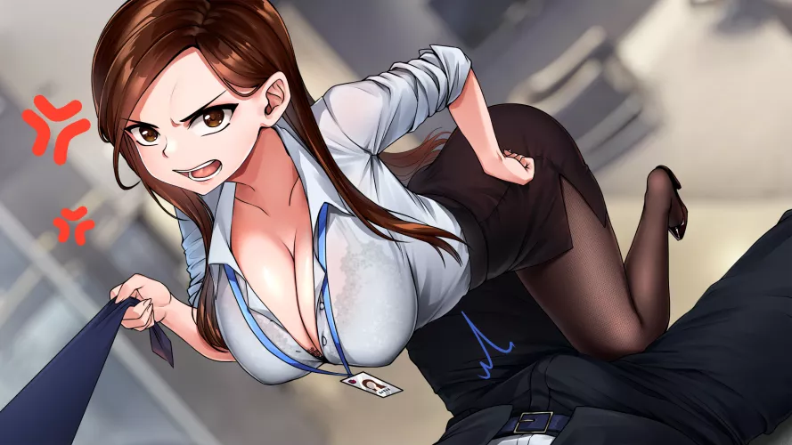 You pissed off your boss, make it up to her! [Original - Hentai Stories]