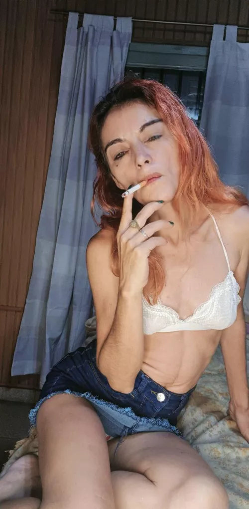You smoking and me underneath giving you pleasure, what do you think?