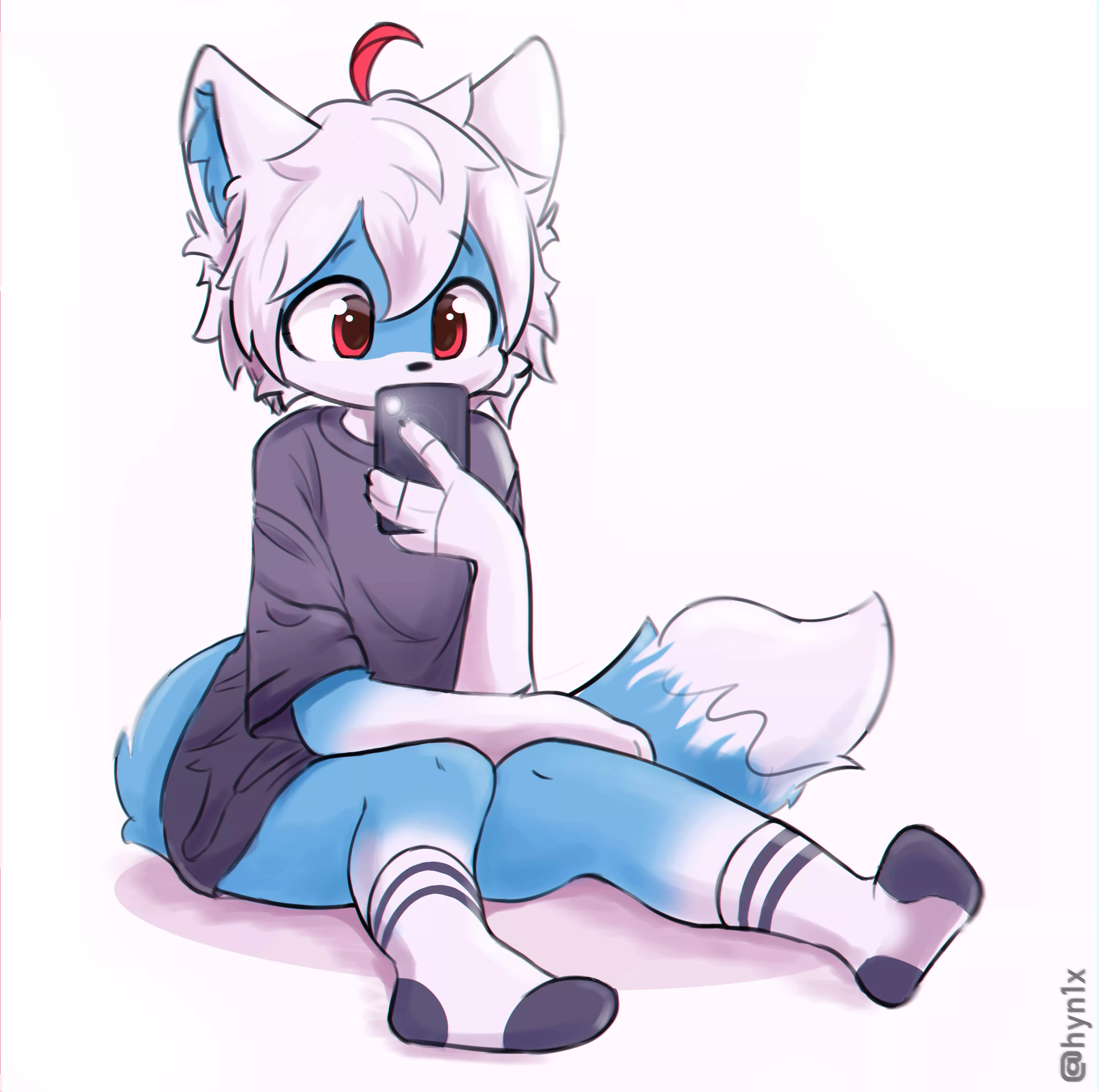 ^ ^ / by @hyn1x on twitter