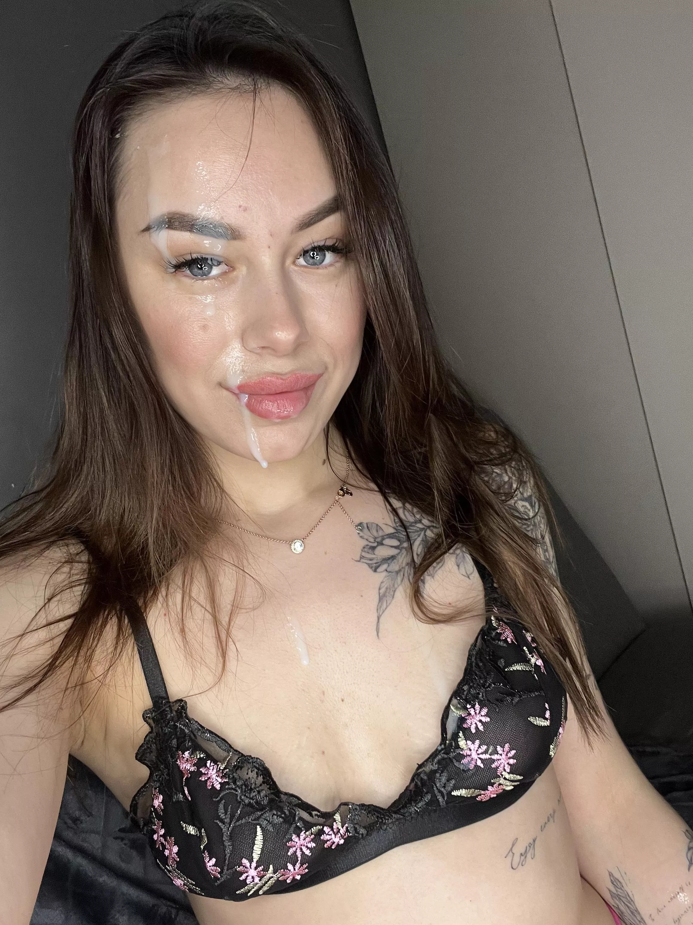 Do I look better with cum on my face or not?