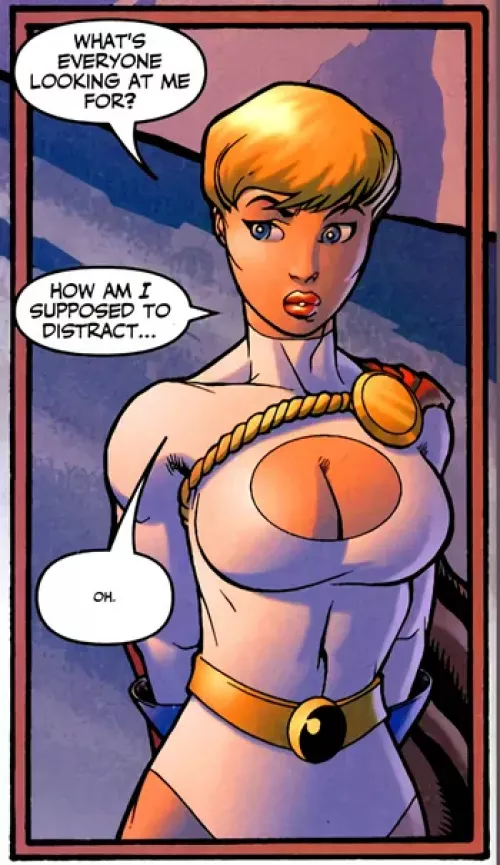 How can Power Girl distract someone? 🤔 [Superman/Batman #4]